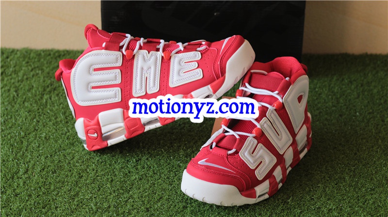 Supreme x Nike Air More Uptempo Red